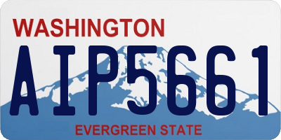 WA license plate AIP5661