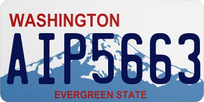 WA license plate AIP5663