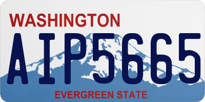 WA license plate AIP5665