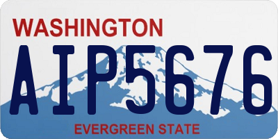 WA license plate AIP5676