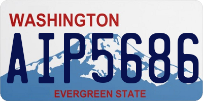 WA license plate AIP5686