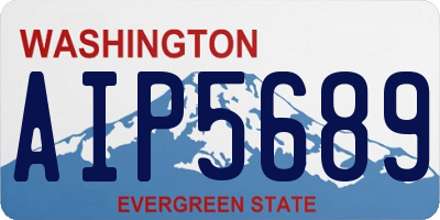 WA license plate AIP5689
