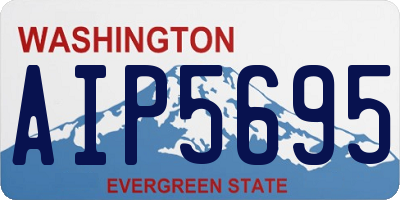 WA license plate AIP5695