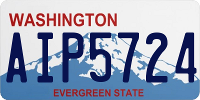 WA license plate AIP5724