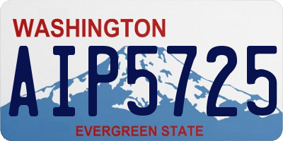 WA license plate AIP5725