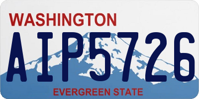 WA license plate AIP5726