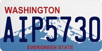 WA license plate AIP5730