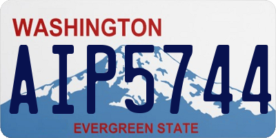 WA license plate AIP5744