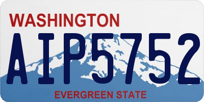 WA license plate AIP5752