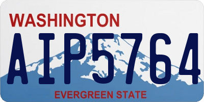WA license plate AIP5764