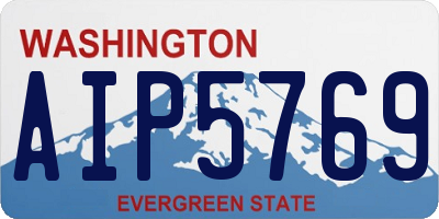 WA license plate AIP5769