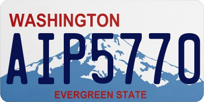 WA license plate AIP5770