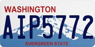 WA license plate AIP5772