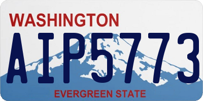 WA license plate AIP5773