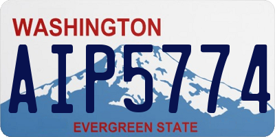 WA license plate AIP5774