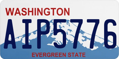 WA license plate AIP5776