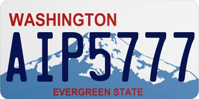 WA license plate AIP5777