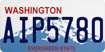 WA license plate AIP5780