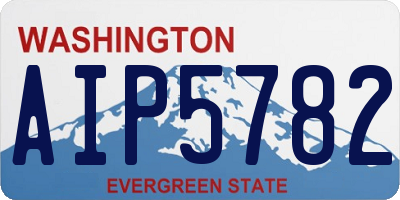 WA license plate AIP5782