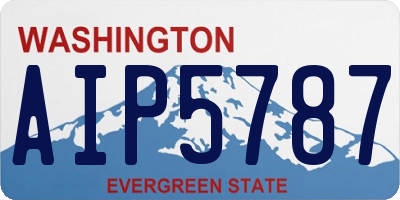 WA license plate AIP5787