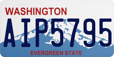 WA license plate AIP5795