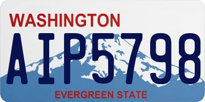 WA license plate AIP5798