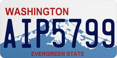 WA license plate AIP5799