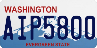 WA license plate AIP5800