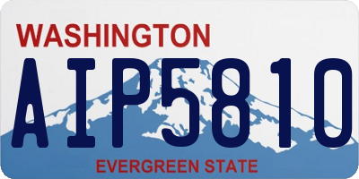 WA license plate AIP5810