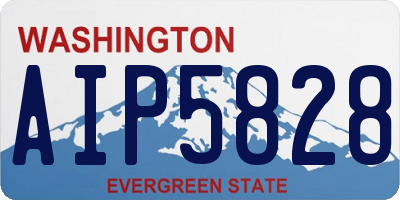WA license plate AIP5828