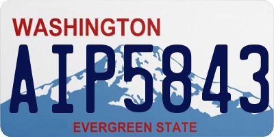 WA license plate AIP5843