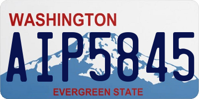WA license plate AIP5845