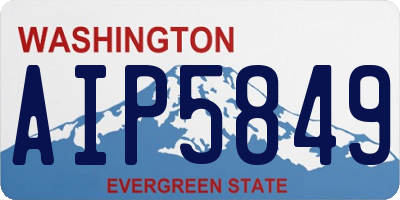 WA license plate AIP5849