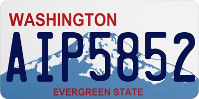 WA license plate AIP5852