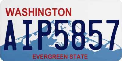 WA license plate AIP5857