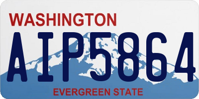 WA license plate AIP5864