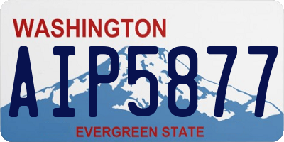 WA license plate AIP5877