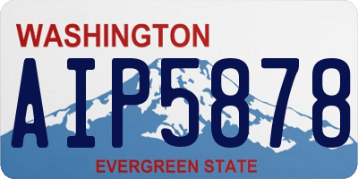WA license plate AIP5878