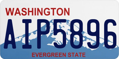 WA license plate AIP5896