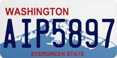 WA license plate AIP5897