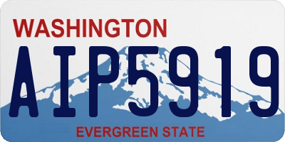 WA license plate AIP5919