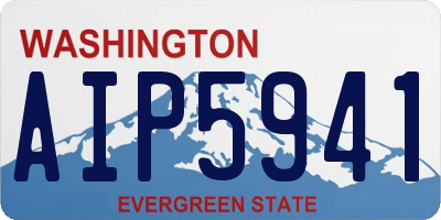 WA license plate AIP5941