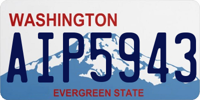 WA license plate AIP5943