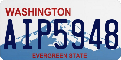 WA license plate AIP5948