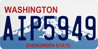 WA license plate AIP5949
