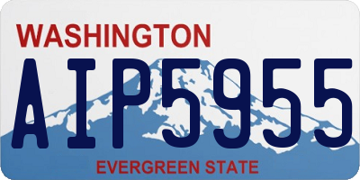 WA license plate AIP5955