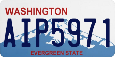 WA license plate AIP5971