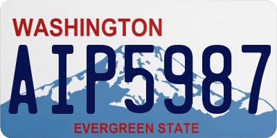 WA license plate AIP5987