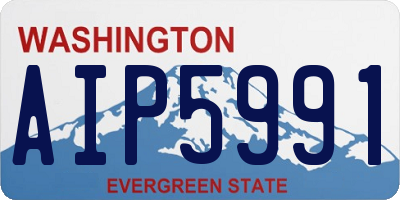 WA license plate AIP5991