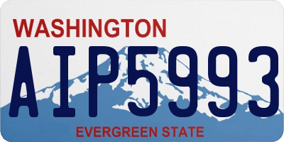 WA license plate AIP5993